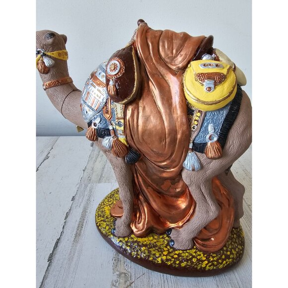 Vintage accents unlimited camel chalkware nativity statue large figurine - Picture 7 of 10